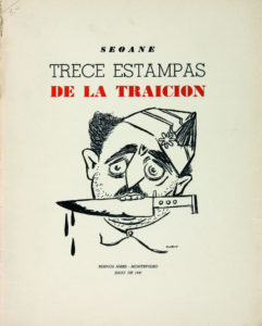 Francisco Franco nun debuxo de Luís Seoane do álbum Estampas de la traición